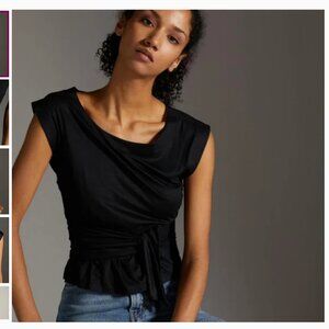 Anthropologie Draped Wrap Tank NWT